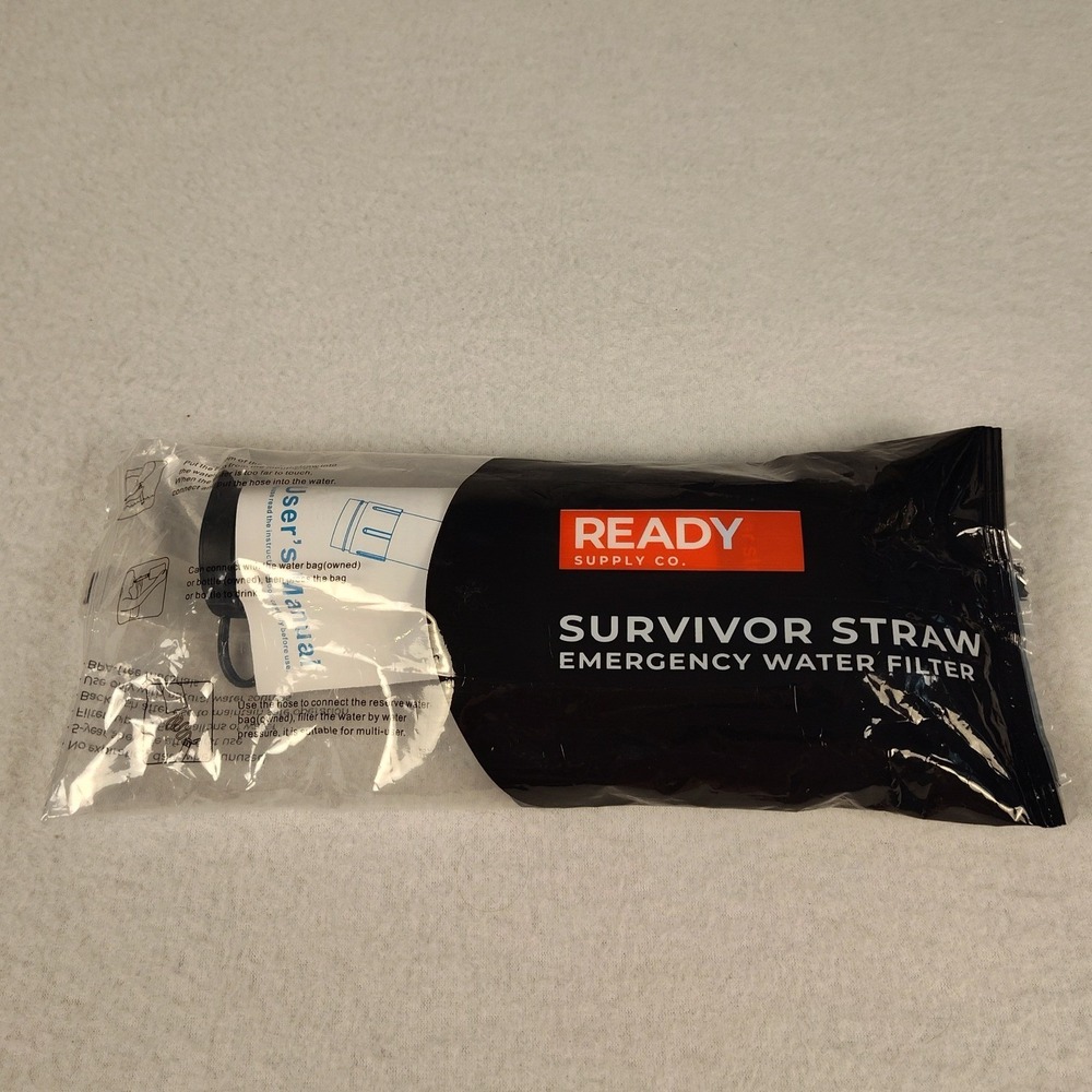 Ready Supply Co Survivor Straw Emergency Water Filter Personal Survival Gear